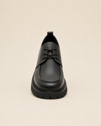 Valtré | Men's Black Leather Belgian Loafer, Slip-On