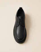 Valtré | Men's Black Leather Belgian Loafer, Slip-On