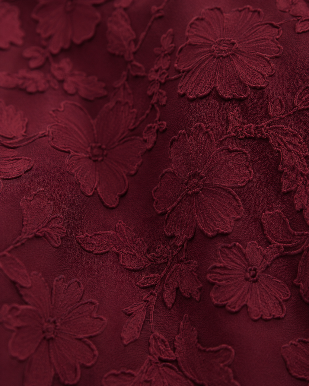 Valtré | Women's Floral-Texture Long Dress with Lace-Up Back