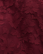 Valtré | Women's Floral-Texture Long Dress with Lace-Up Back
