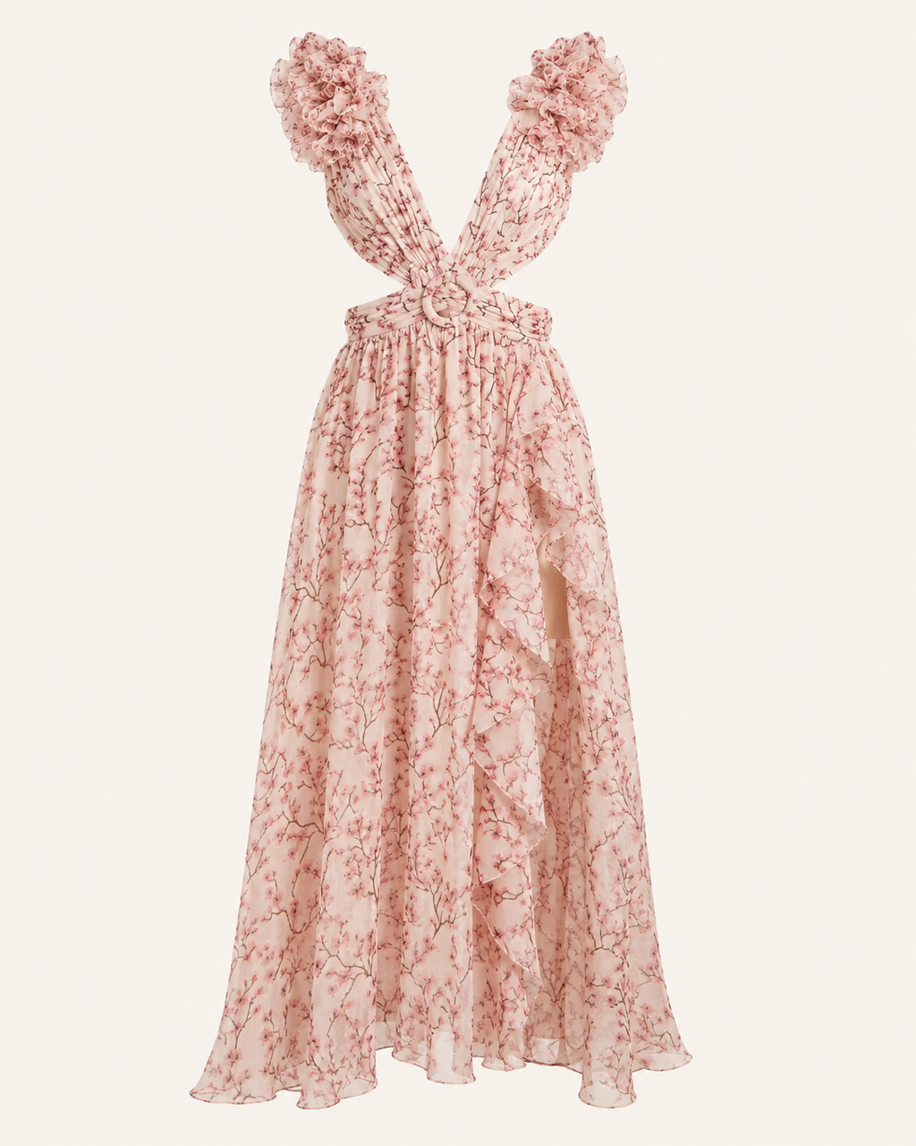 Valtré | Women's Sleeveless Floral Maxi with Lace-Up Back