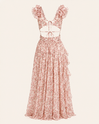 Valtré | Women's Sleeveless Floral Maxi with Lace-Up Back