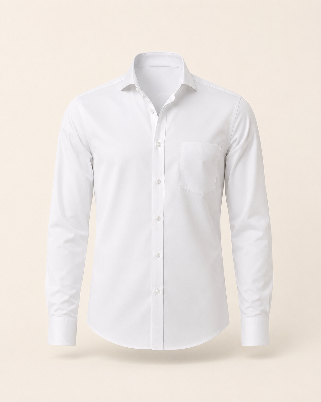 Valtré | Men's Slim-Fit Cotton Shirt, Satin Finish
