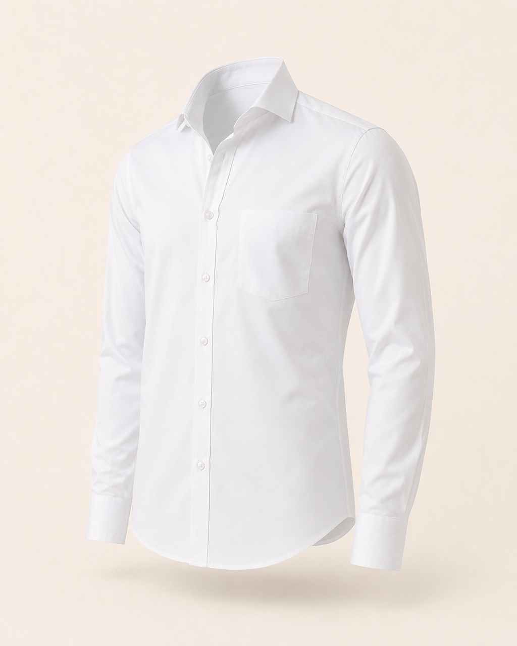 Valtré | Men's Slim-Fit Cotton Shirt, Satin Finish