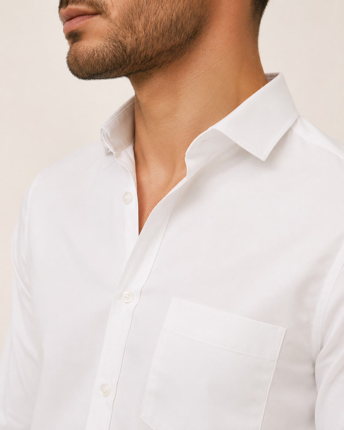 Valtré | Men's Slim-Fit Cotton Shirt, Satin Finish