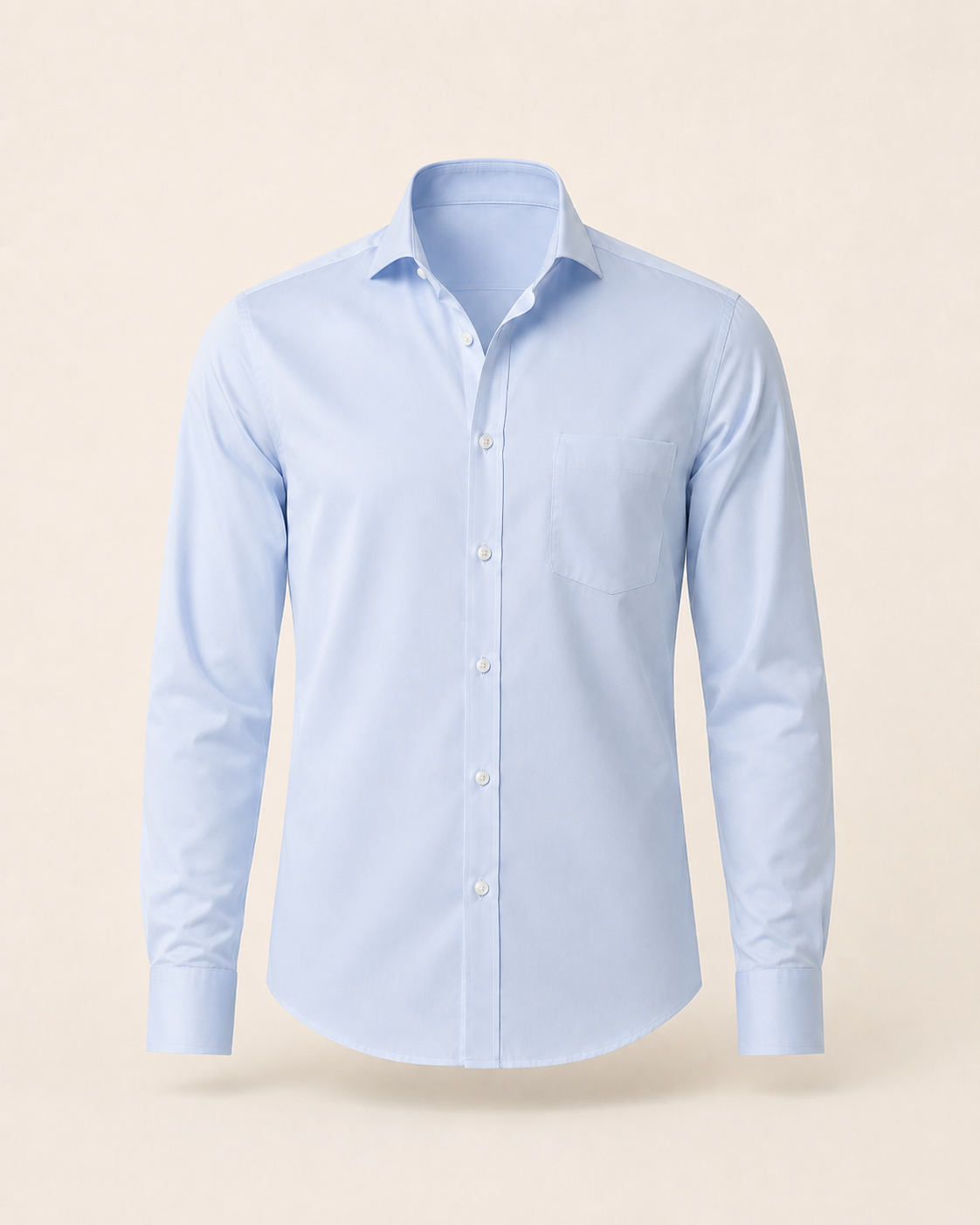 Valtré | Men's Slim-Fit Cotton Shirt, Satin Finish