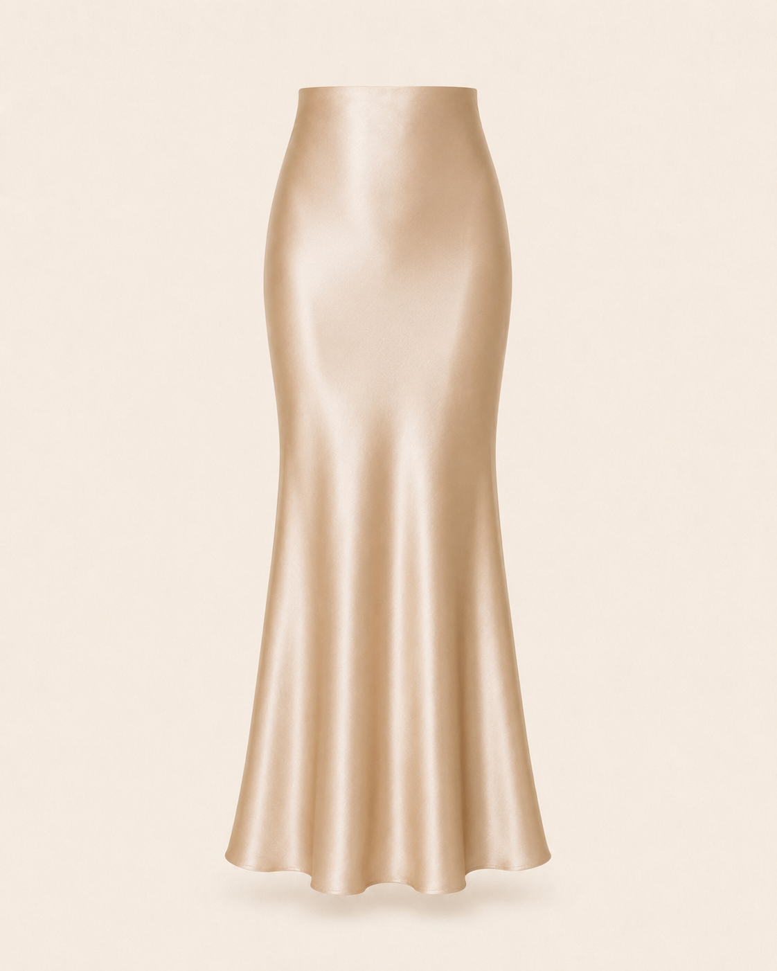 Valtré | Women's Ankle-Length Satin Skirt, Mermaid Silhouette