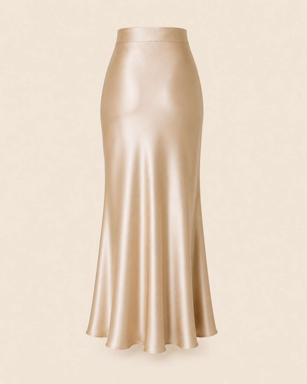 Valtré | Women's Ankle-Length Satin Skirt, Mermaid Silhouette