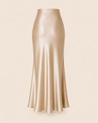 Valtré | Women's Ankle-Length Satin Skirt, Mermaid Silhouette