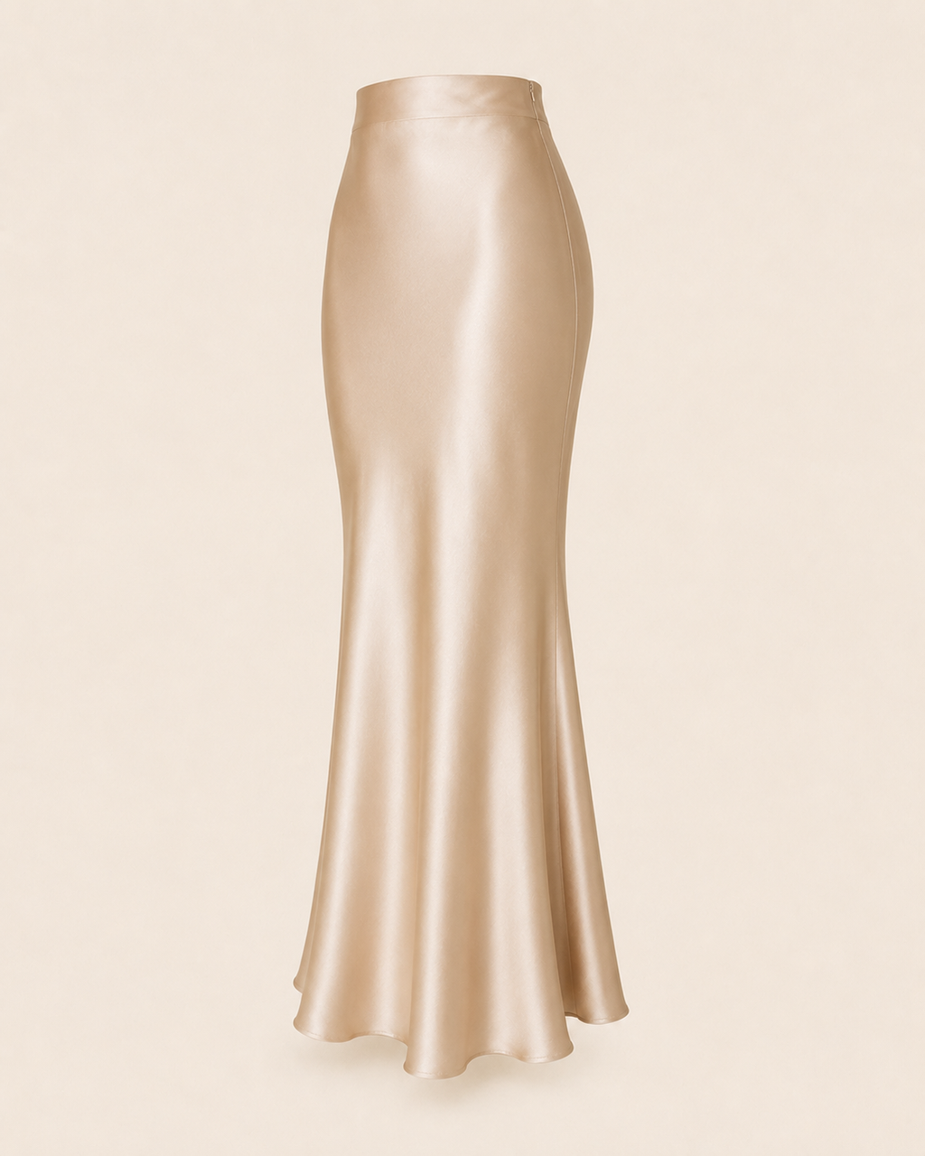 Valtré | Women's Ankle-Length Satin Skirt, Mermaid Silhouette