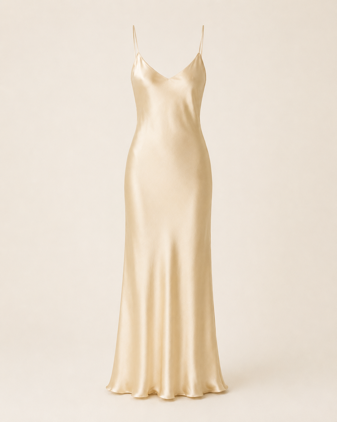 Valtré | Women's Satin Slip Midi Dress, Spaghetti Strap