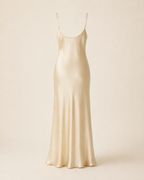 Valtré | Women's Satin Slip Midi Dress, Spaghetti Strap