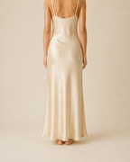 Valtré | Women's Satin Slip Midi Dress, Spaghetti Strap