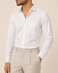 Valtré | Men's Slim-Fit Cotton Shirt, Satin Finish